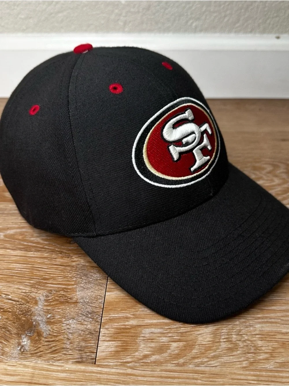 ‘47 Brand Wool Blend San Francisco 49ers Black Embroidered Cap Hat, OS